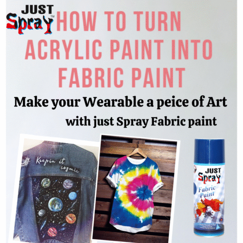"Just Spray Neon Blue Fabric acrylic Spray Paint for Fabric, cloth, Tharmocol, permanent paint for fabric, Art & craft, DIY, specially for all kind of cloths 400ml Neon Blue FR7