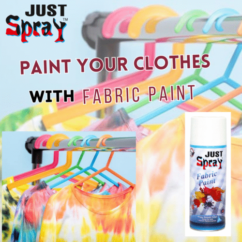 "Just Spray White Fabric acrylic Spray Paint for Fabric, cloth, Tharmocol, permanent paint for fabric, Art & craft, DIY, specially for all kind of cloths 400ml White FR9010