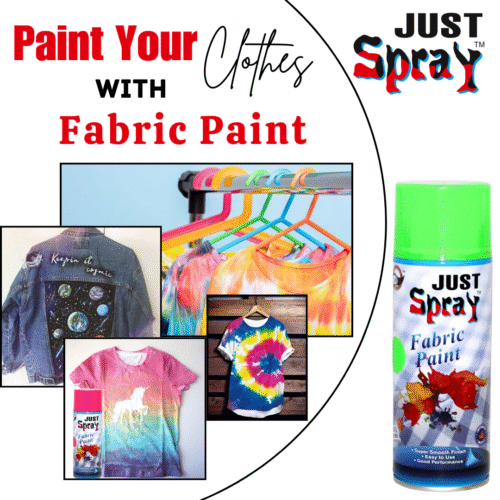 "Just Spray Neon Green Fabric acrylic Spray Paint for Fabric, cloth, Tharmocol, permanent paint for fabric, Art & craft, DIY, specially for all kind of cloths 400ml Neon Green FR5