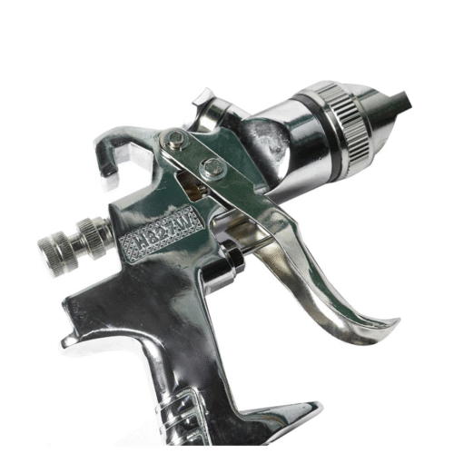 "Auarita H827 Hvlp Spray Paint Gun With Color Bucket & Tools Nozzle Size 1.3Mm & Cup Capacity 600Ml (Chrome)