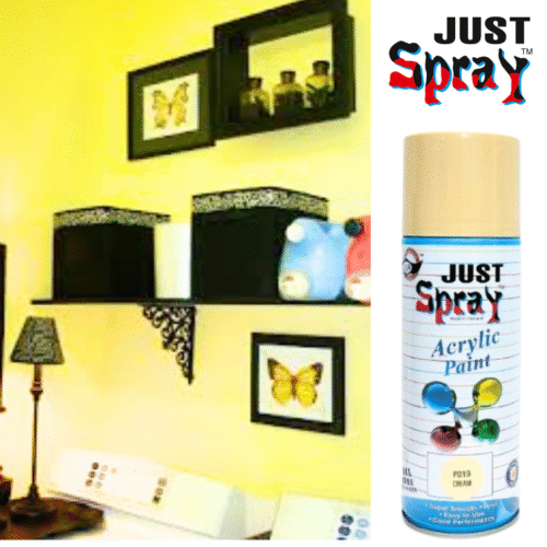 Cream Glossy Finish Acrylic Spray Paint (P019)
