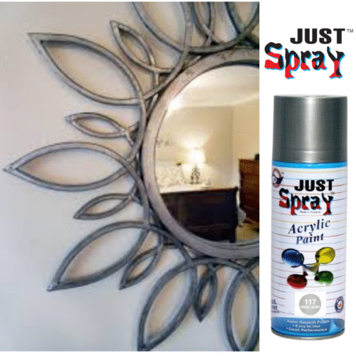 Bright Silver Glossy Finish Acrylic Spray Paint (117)