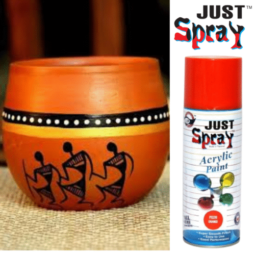 Orange Glossy Finish Acrylic Spray Paint (P026)