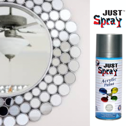 Bright Silver Glossy Finish Acrylic Spray Paint (117)