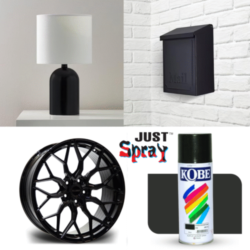 Black Glossy Finish Acrylic Spray Paint