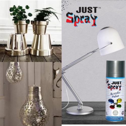 Bright Silver Glossy Finish Acrylic Spray Paint (117)