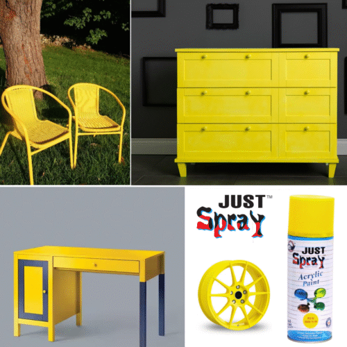 Golden Yellow Glossy Finish Acrylic Spray Paint (P018)