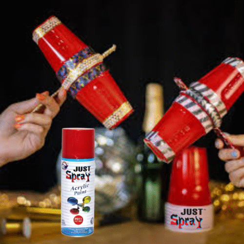 Red Glossy Finish Acrylic Spray Paint (P011)