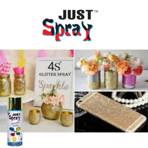 Sparkle Gold Glossy Finish Acrylic Spray Paint (185)