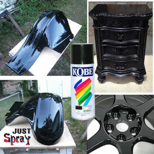 Black Glossy Finish Acrylic Spray Paint
