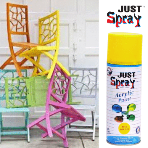 Golden Yellow Glossy Finish Acrylic Spray Paint (P018)