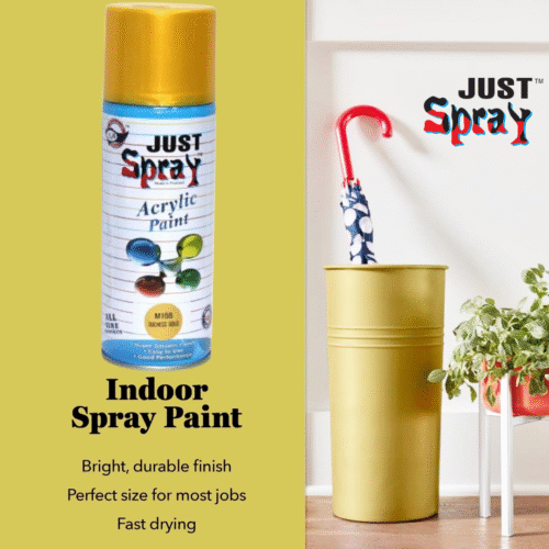 Metallic Dutchess Gold Glossy Finish Acrylic Spray Paint (M166)