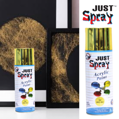 Brass Gold Glossy Finish Acrylic Spray Paint (182)