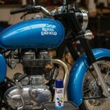 blue acrylic spray paint for metal