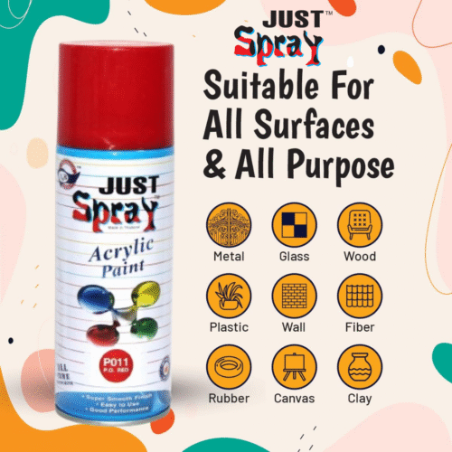 Singal Red  Glossy Finish Acrylic Spray Paint (P012)