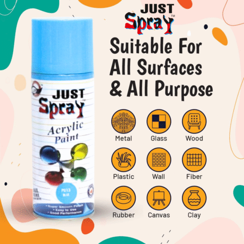 Blue Glossy Finish Acrylic Spray Paint (P013)