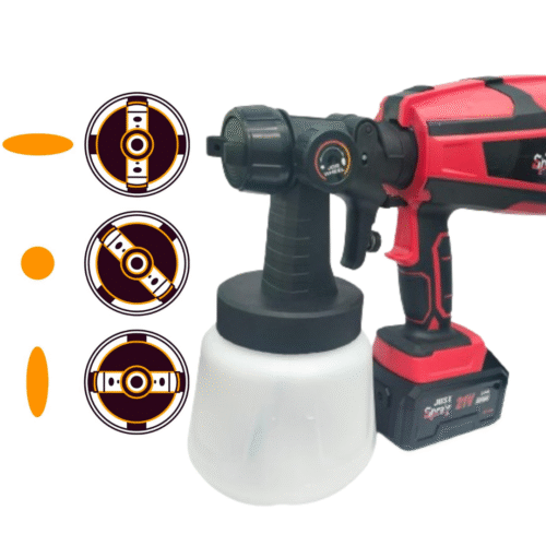 Rechargeable Cordless Spray Gun For Paint 2000 Mah