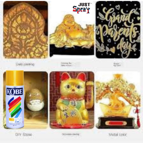 Metallic Gold  Glossy Finish Acrylic Spray Paint