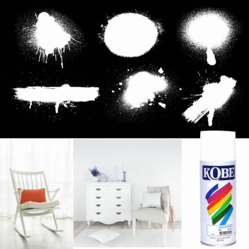 White Glossy Finish Acrylic Spray Paint