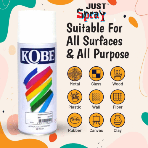 White Glossy Finish Acrylic Spray Paint