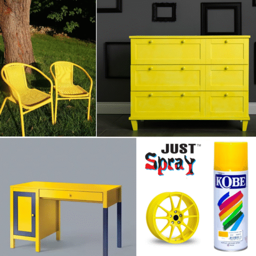 Yellow Glossy Finish Acrylic Spray Paint