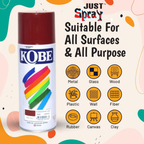 Deep Red Glossy Finish Acrylic Spray Paint