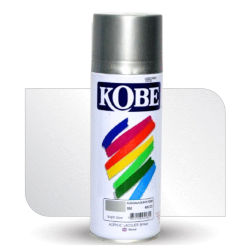 Bright Silver Glossy Finish Acrylic Spray Paint