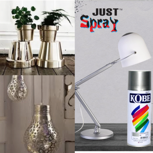 Bright Silver Glossy Finish Acrylic Spray Paint