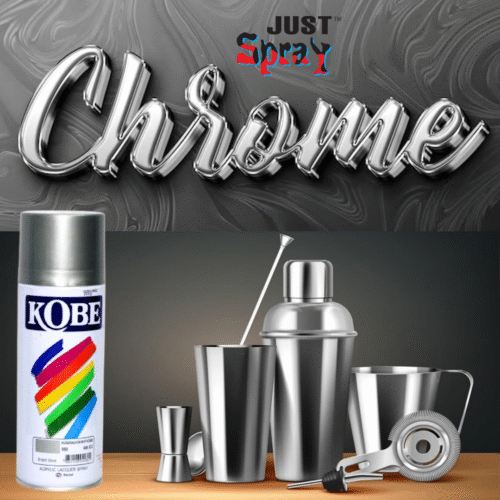 Bright Silver Glossy Finish Acrylic Spray Paint