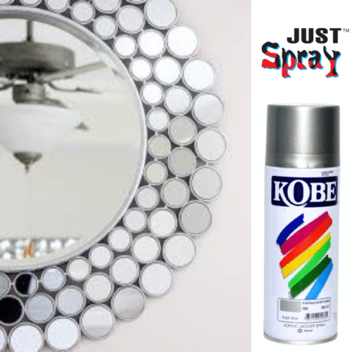 Bright Silver Glossy Finish Acrylic Spray Paint