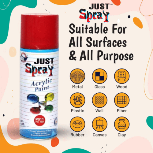 Singal Red  Glossy Finish Acrylic Spray Paint (P012)