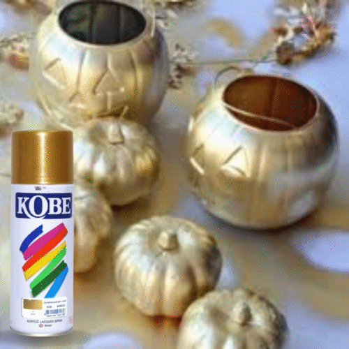 Aluminium Gold Glossy Finish Acrylic Spray Paint