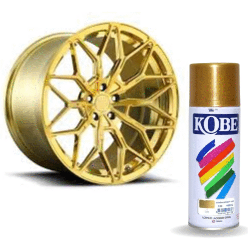 Aluminium Gold Glossy Finish Acrylic Spray Paint