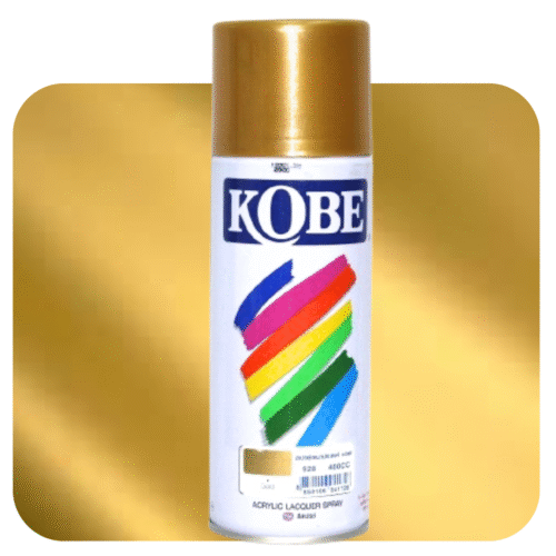 Aluminium Gold Glossy Finish Acrylic Spray Paint