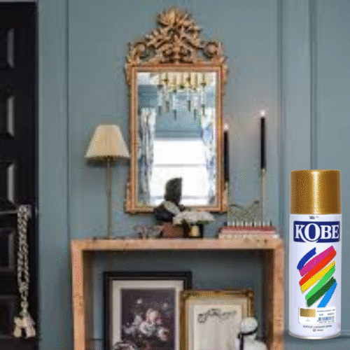 Aluminium Gold Glossy Finish Acrylic Spray Paint